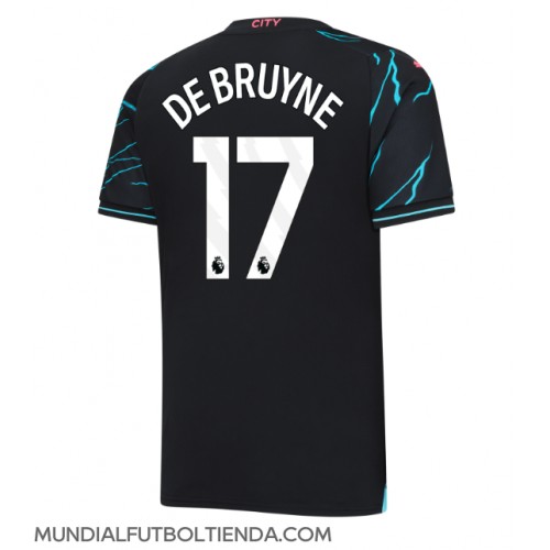 Camiseta Manchester City Kevin De Bruyne #17 Tercera Equipación Replica 2023-24 mangas cortas